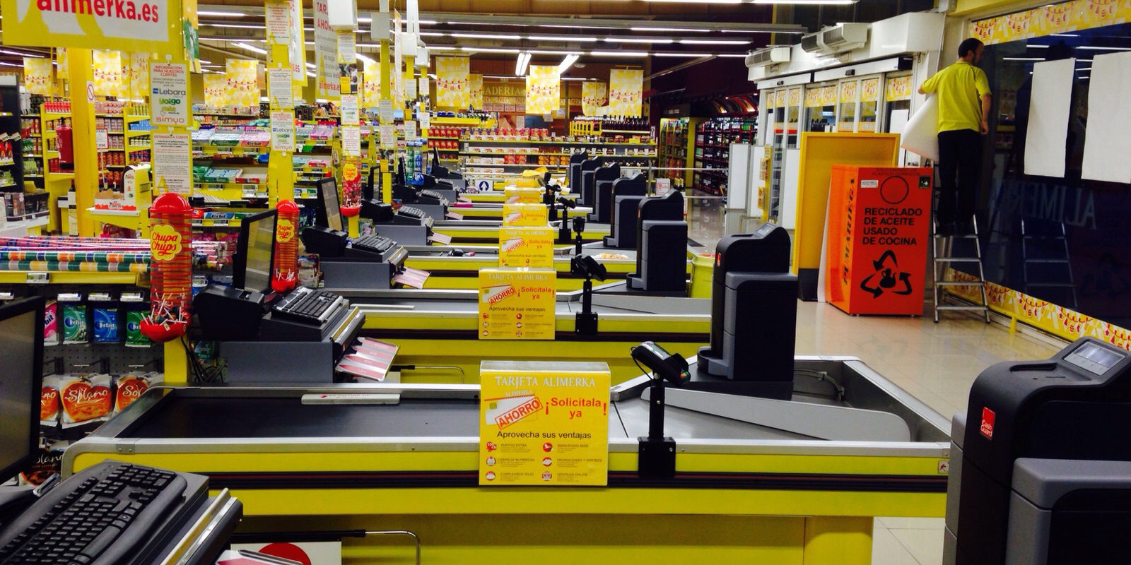 Instalacion CashGuard en Supermercado Alimerka – Telsystem distribuidor oficial Cashguard en Alimerka