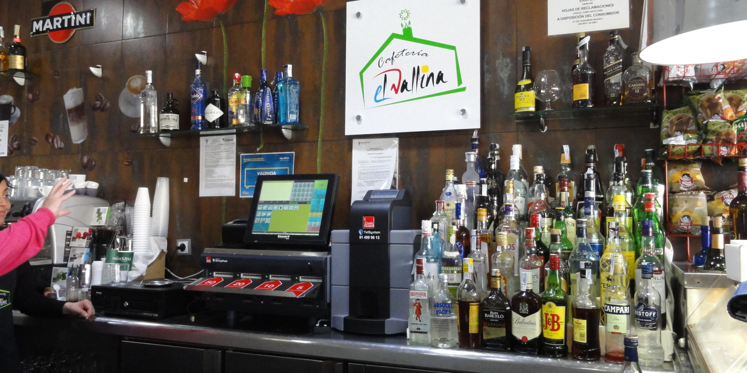 Instalacion CashGuard en Restaurante El Vallina – Telsystem distribuidor oficial Cashguard en Restaurante El Vallina