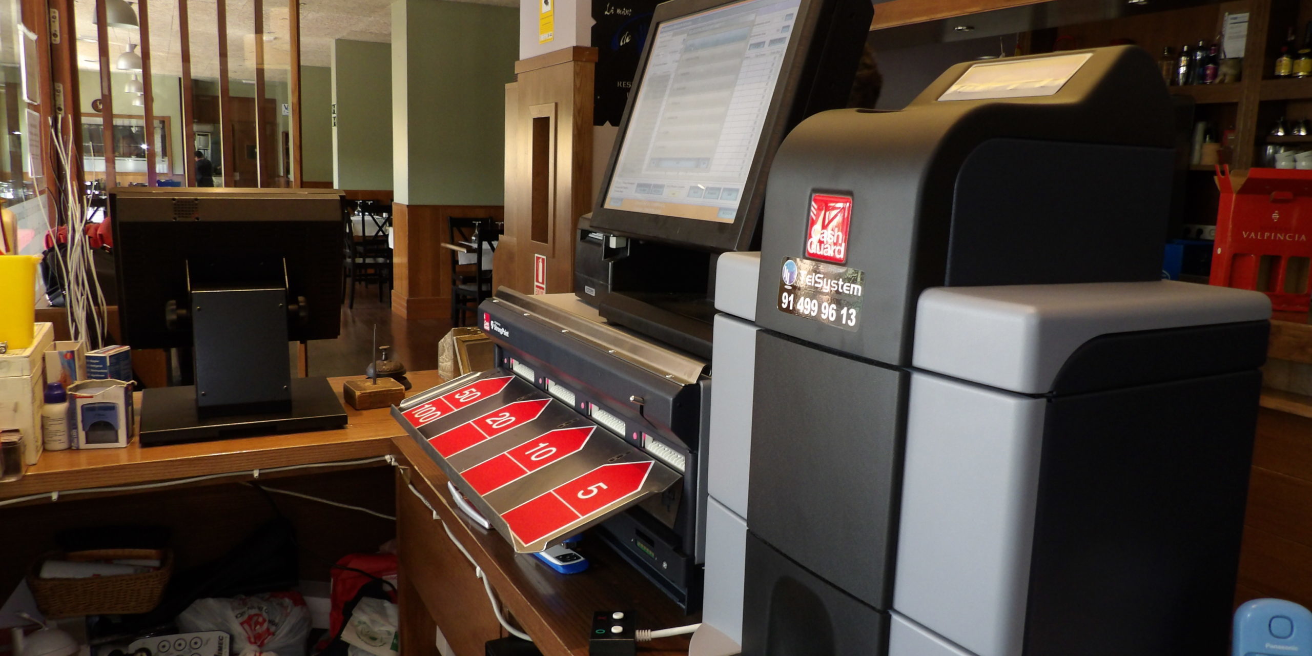 Instalacion CashGuard en Restaurante La Mano de Pablo – Telsystem distribuidor oficial CashGuard en restaurante La Mano de Pablo