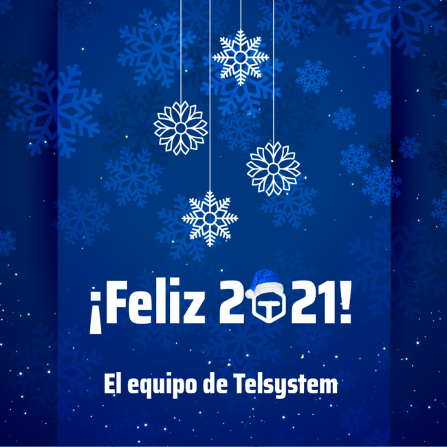 feliz 2021 Telsystem distribuidor oficial partner-tecnológico-navidad